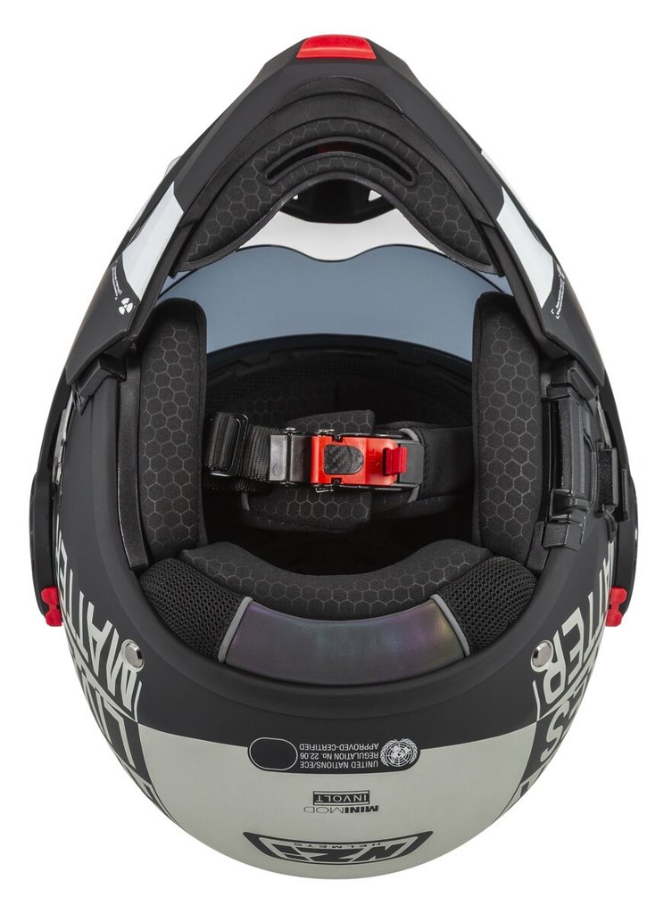 Casco Modular NZI Minimod Duo Involt Greyblack y Gris Mate