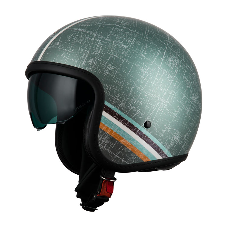 [050406AS30 XS] Casco Jet NZI Rolling 4 Sun Linien Caqui Mate (XS)
