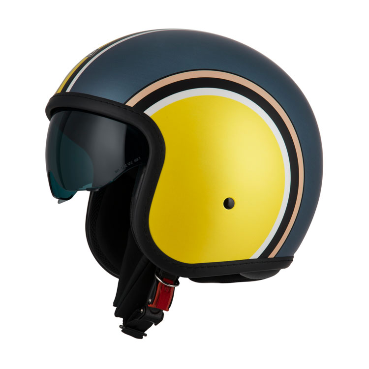 [050406AS23 XS] Casco Jet NZI Rolling 4 Sun Diana Lime titanium Mate (XS)