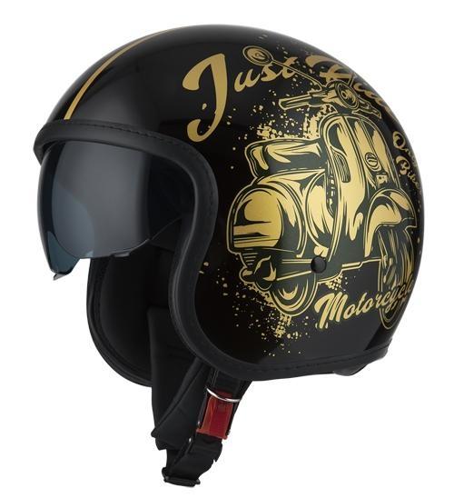 Casco Jet NZI Rolling 4 Sun Bello Oro