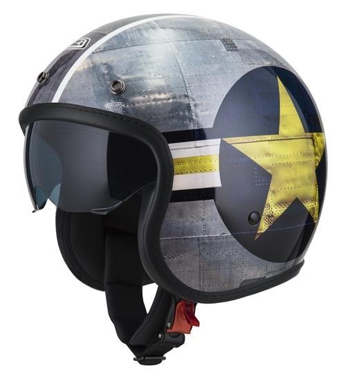 Casco Jet NZI Rolling 4 Sun Aeronautica Azul