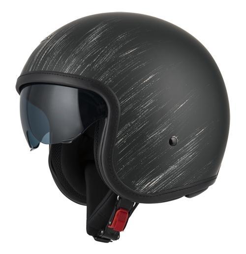 Casco Jet NZI Rolling 4 Sun Negro Oxyd Mate