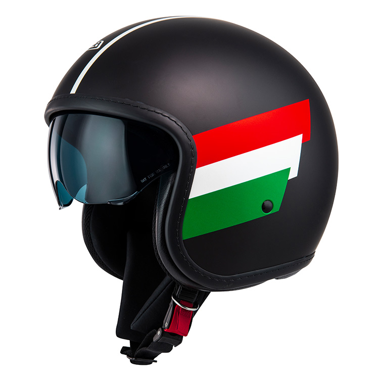 [050406AR40 XS] Casco Jet NZI Rolling 4 Sun Volare Negro Mate (XS)