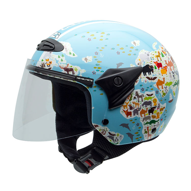 Casco Infantil NZI Helix Ii Jr Mapamundi