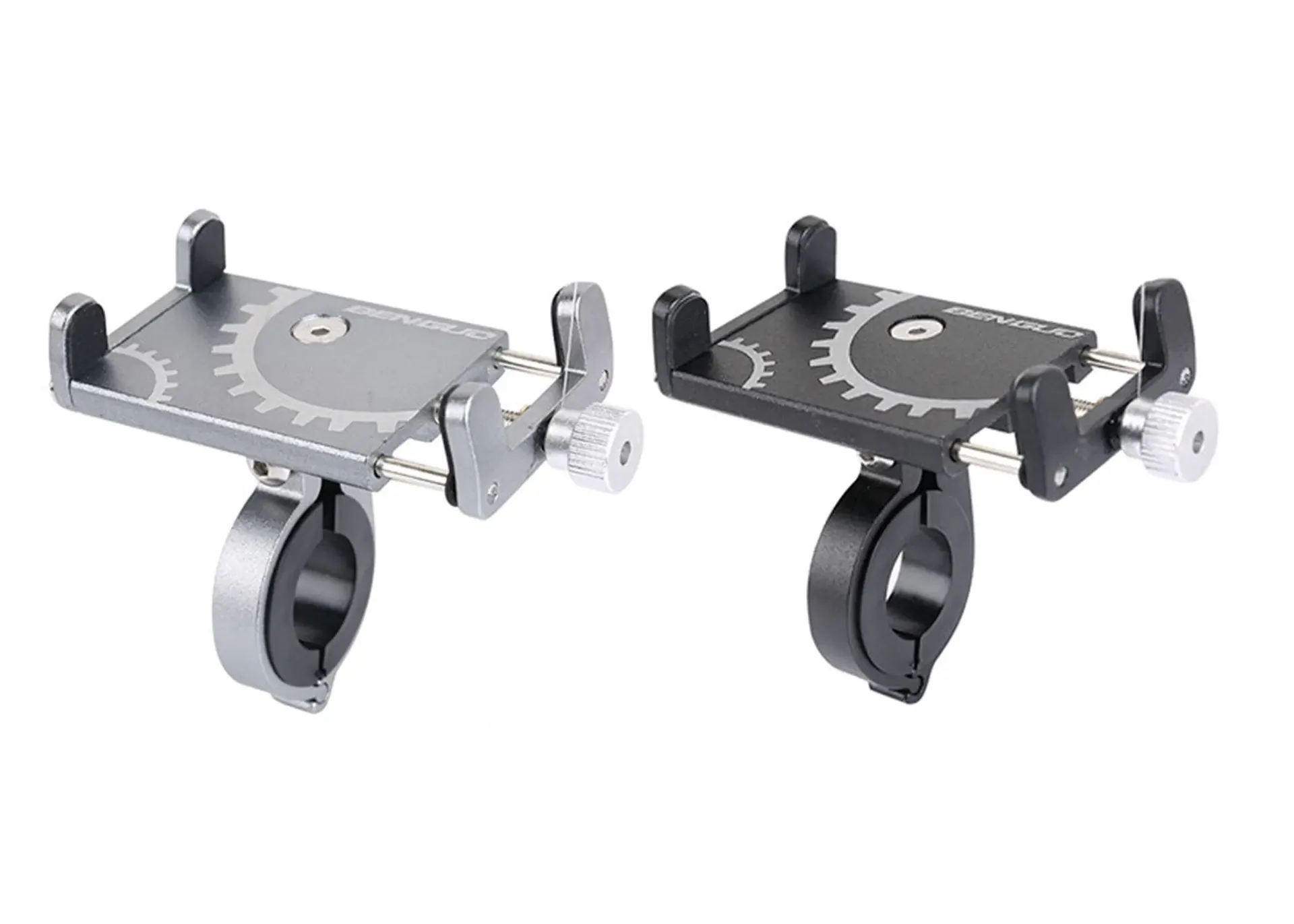 Kum Soporte móvil aluminio corto para manillar color plata