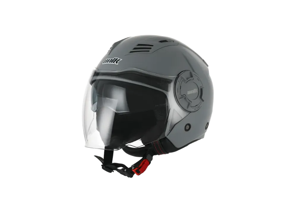 Casco Jet Unik Mercury DV gris mate (XS)