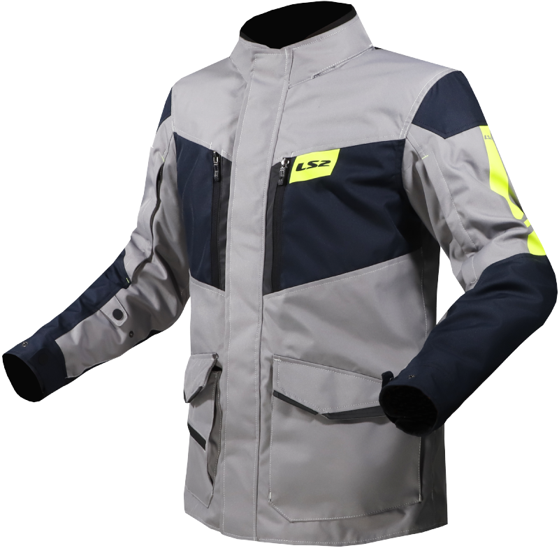 Chaquetas LS2 Metropolis Evo Man Jacket Titanium Yellow