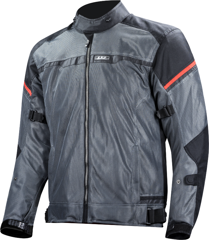 Chaquetas LS2 Riva Man Jacket Black Dark Grey Red