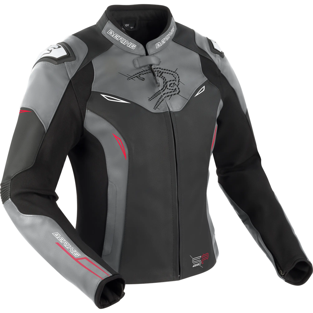 Chaqueta Bering Snap Mujer Negro/Gris