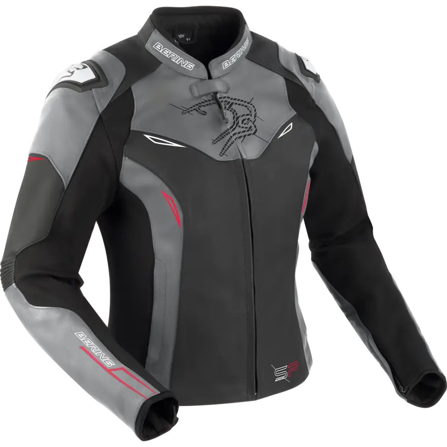 Chaqueta Bering Snap Mujer Negro/Gris