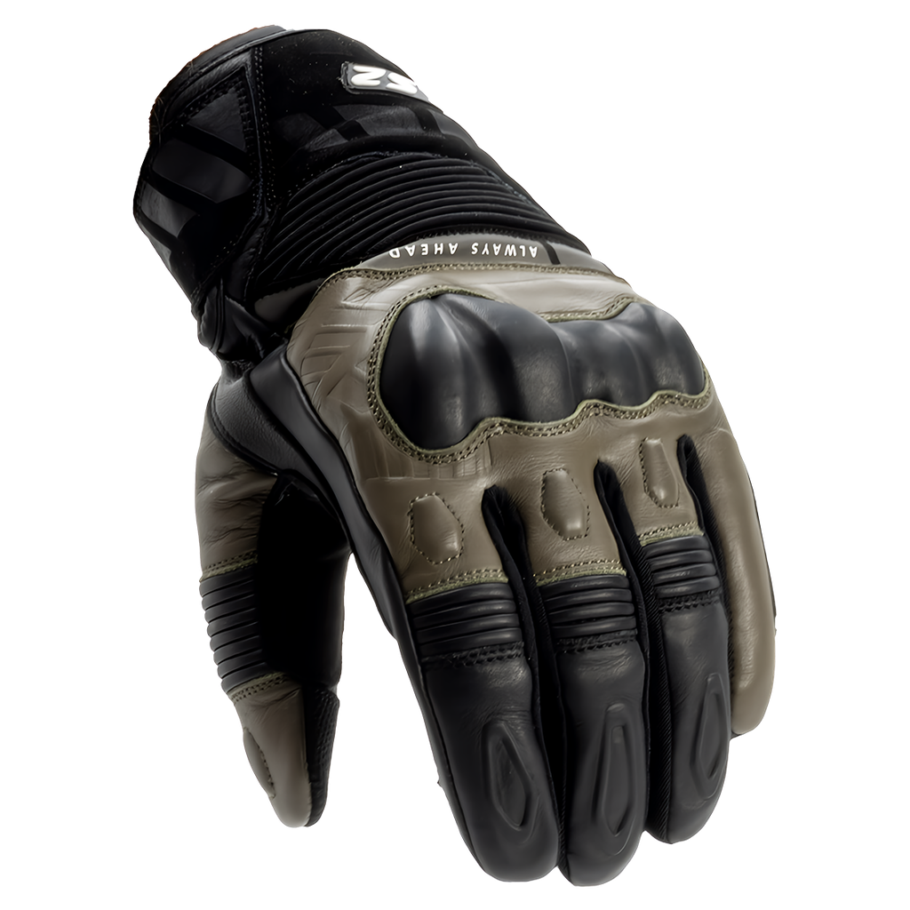Guantes Hombre LS2 OCTANE WP Cuero Negro Marrón