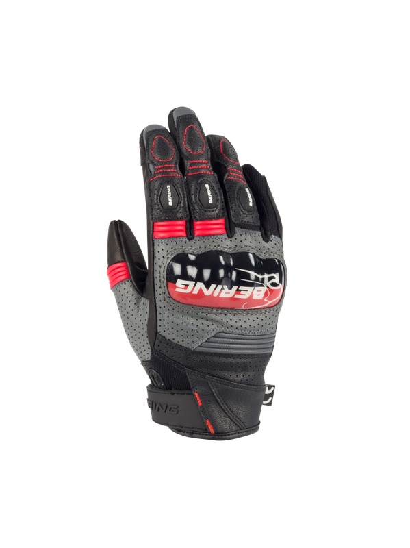 Guantes Bering Axel Mujer Negro/Gris/Rojo