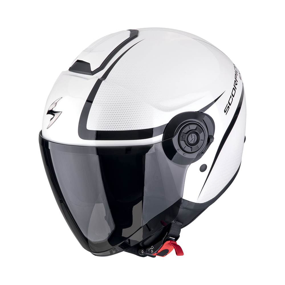 Casco Scorpion Jet Exo-City Ii Intercity Blanco-Negro