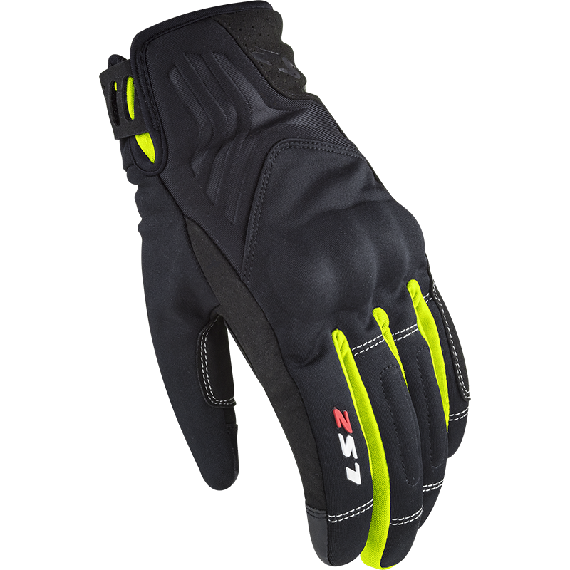 LS2 JET 2 LADY GLOVES BLACK H-V YELLOW