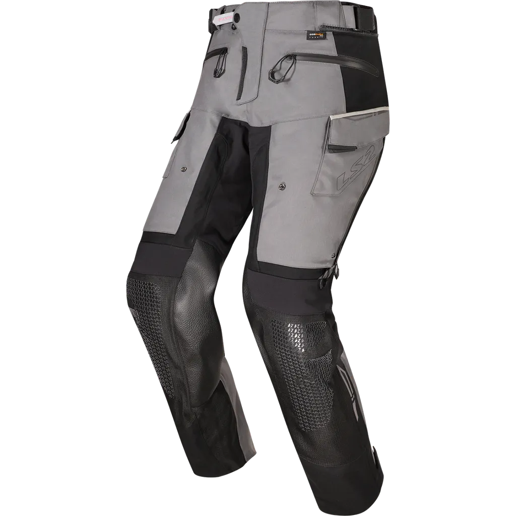Pantalón Moto LS2 Apollo Hombre Negro Oscuro Gris Comfort