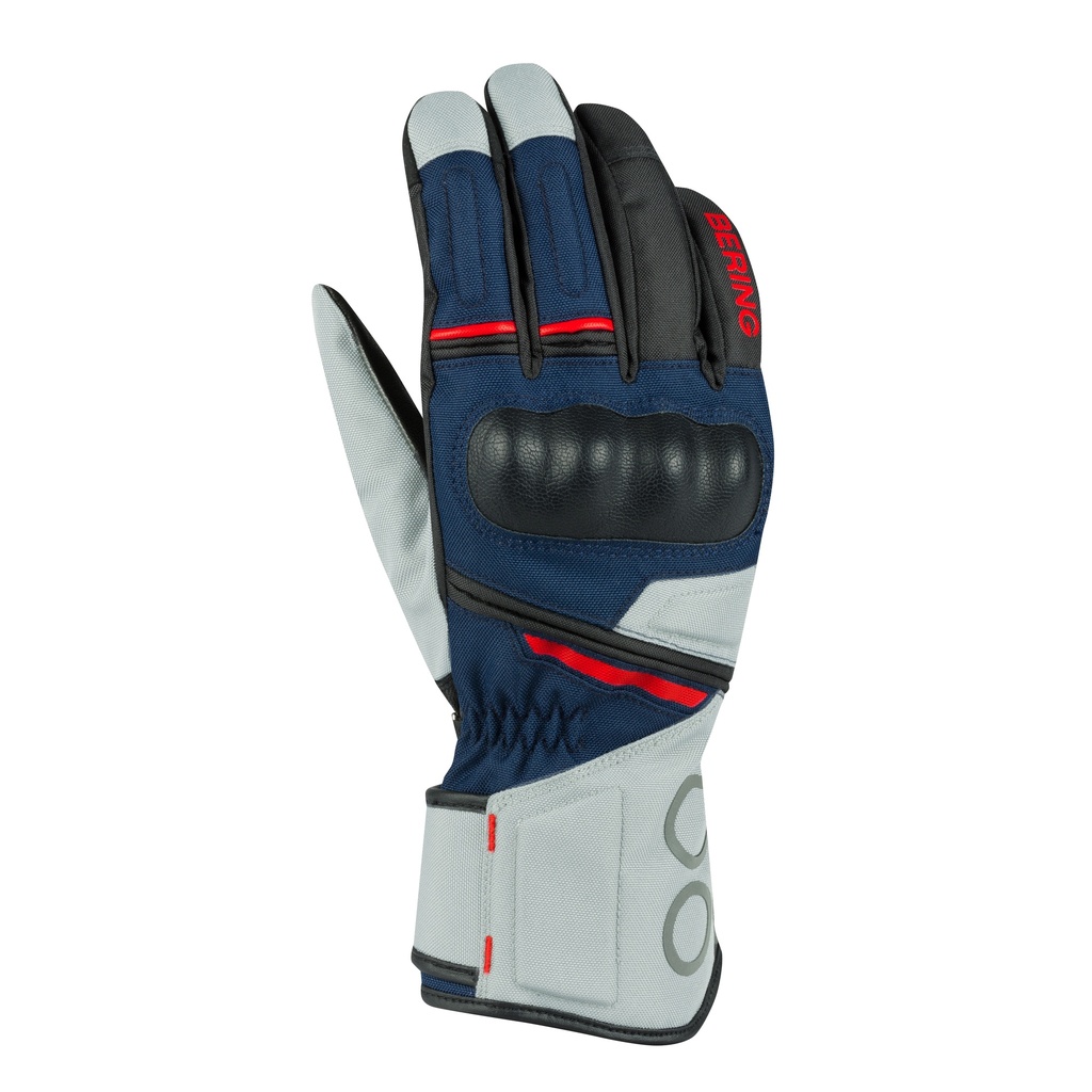 Guantes Bering Siberia Gris/Azul/Rojo