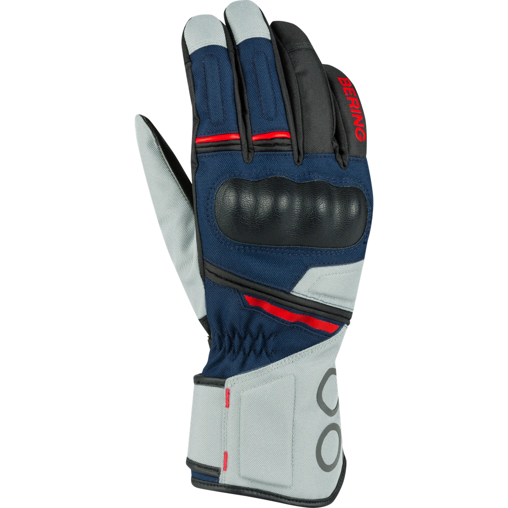 Guantes Bering Siberia Mujer Gris/Azul/Rojo