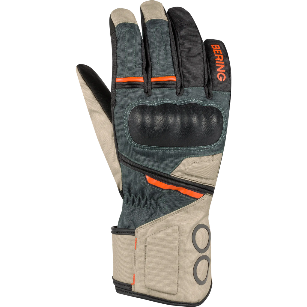 Guantes Bering Siberia Mujer Beige/Gris/Naranja