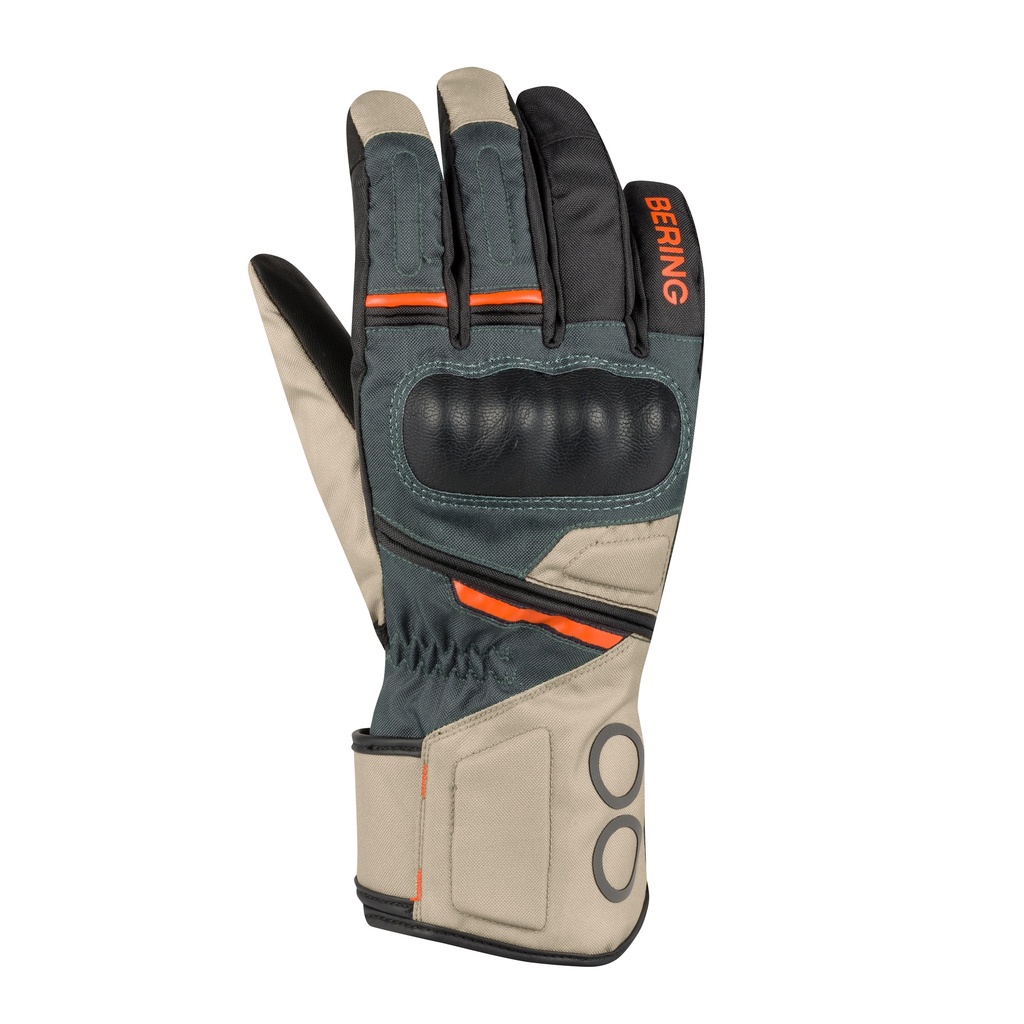 Guantes Bering Siberia Mujer Beige/Gris/Naranja