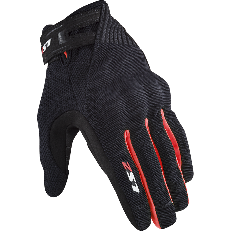 Guantes Hombre LS2 DART 2 Negro Rojo