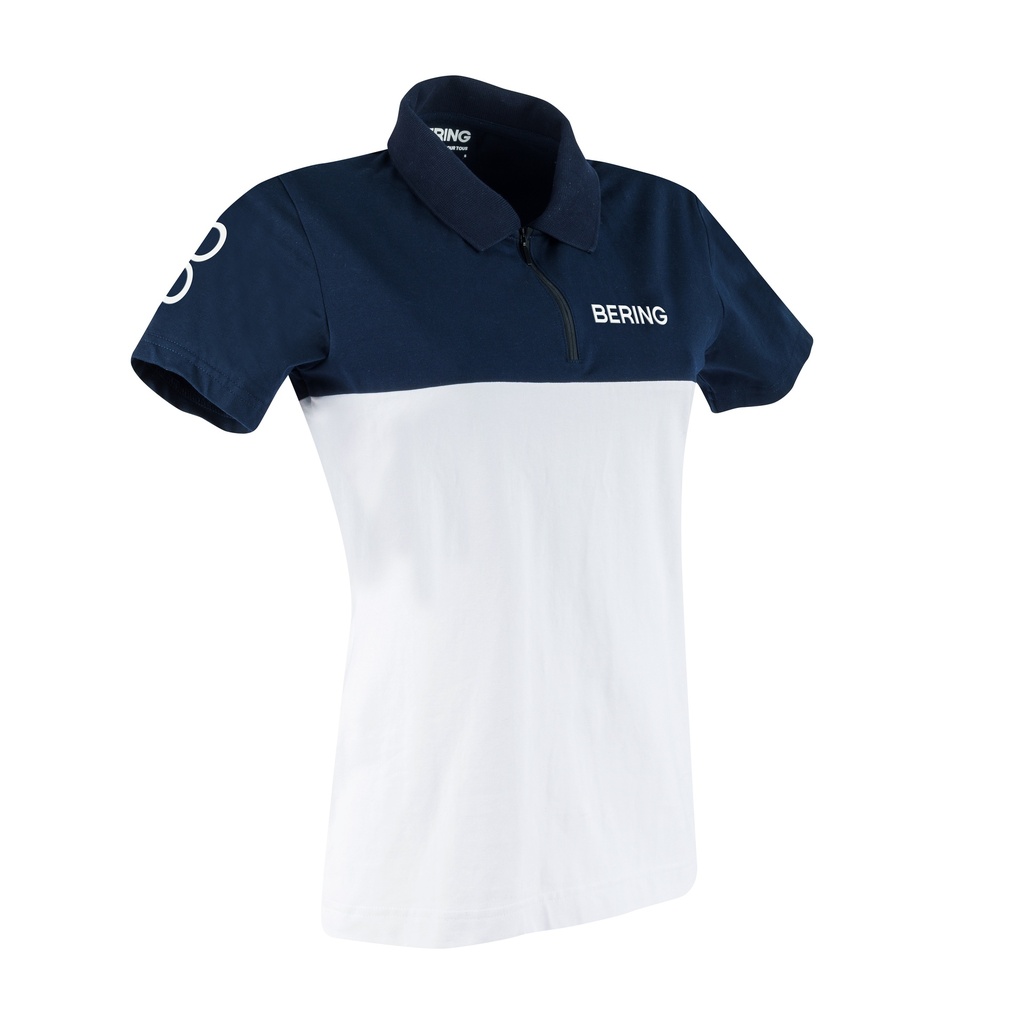 [BST122T6] Polo Bering Bering 2023 For Mujer Blanco/Azul Marino (T6)