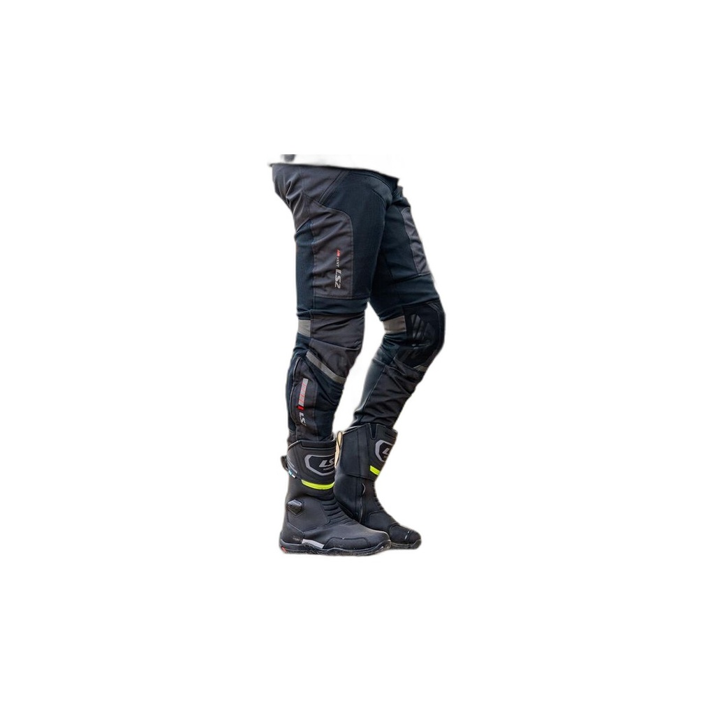 Pantalón Moto LS2 Como Air Hombre Negro Oscuro Gris