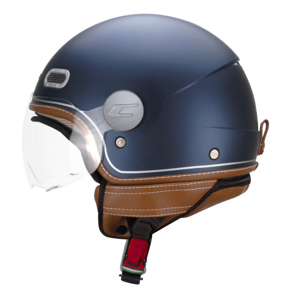 Casco jet CGM 191V PIX VINTAGE Azul Plata corta