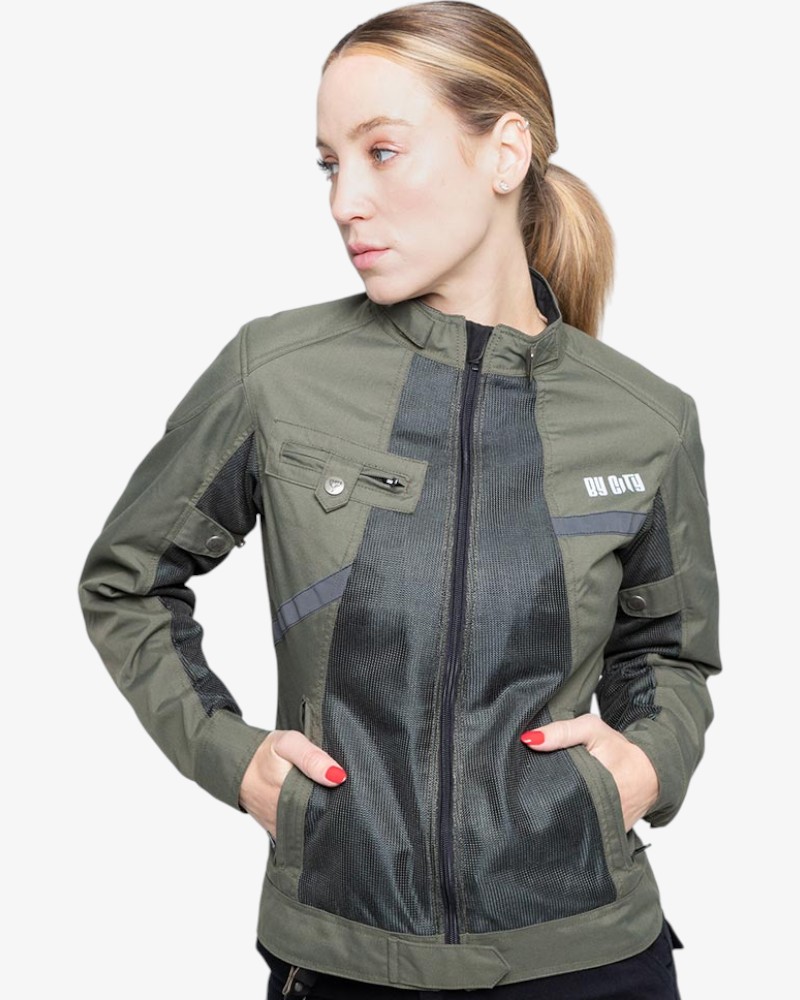 [4000167-XS] Chaqueta de Verano By City Summer Route Mujer Verde (XS)