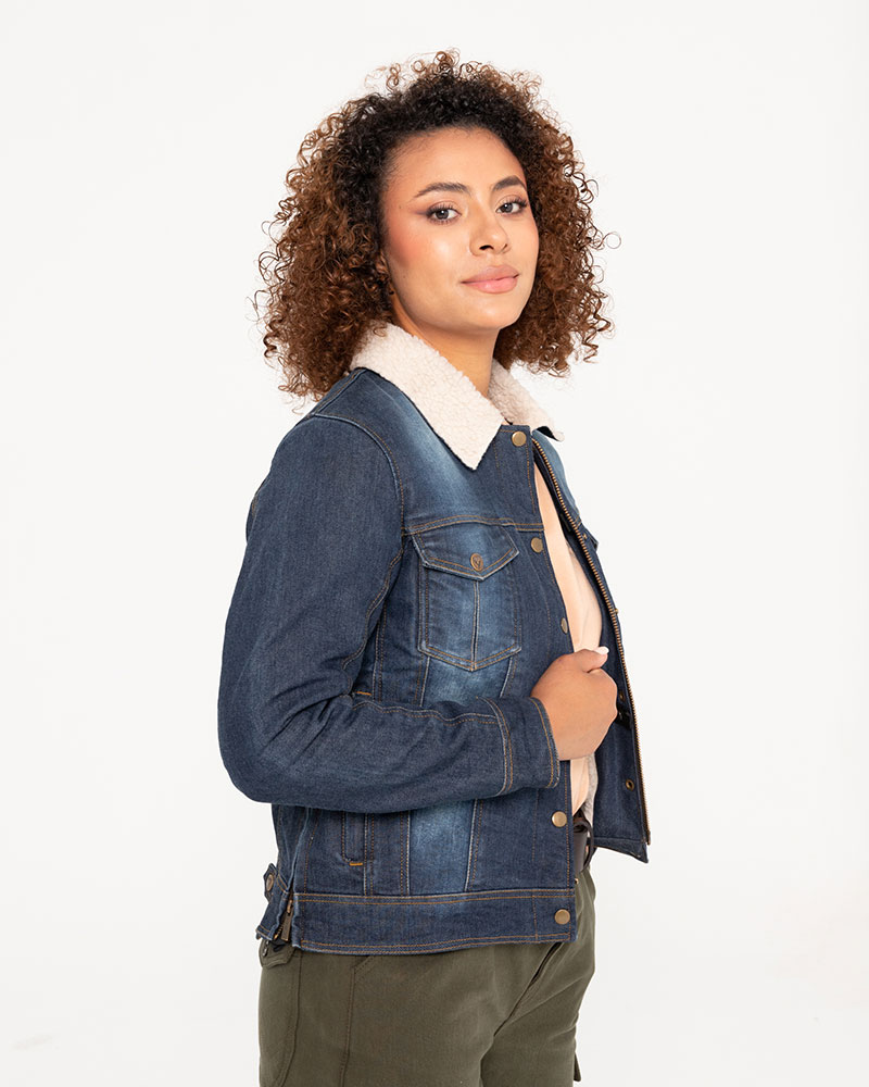 [4000179-XS] Chaqueta de Invierno By City Cadillac Mujer Azul (XS)