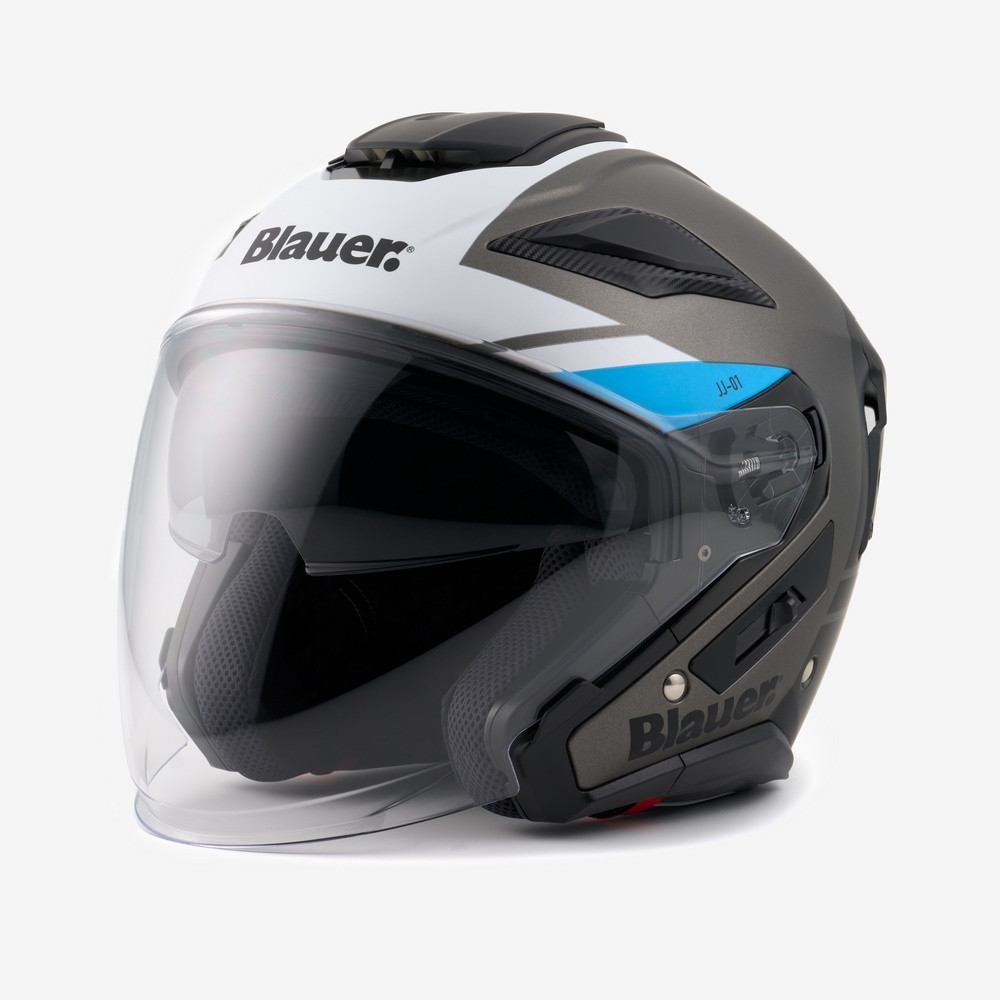 [CBJJ0108001] Casco Jet Blauer Jet JJ-01 Gris Mate (XS)