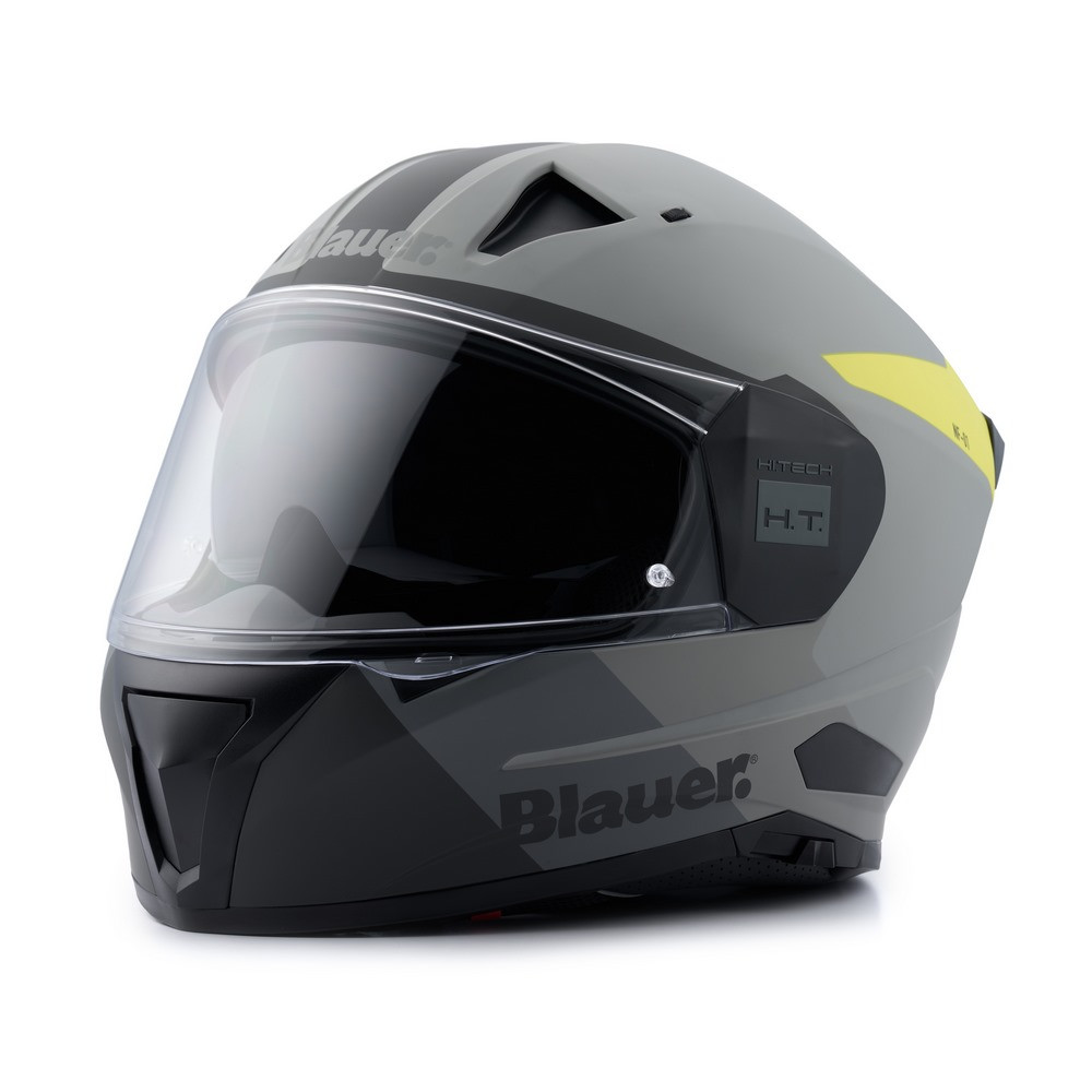 Casco Integral Blauer NACA Full Face Nf01b Gris Mate