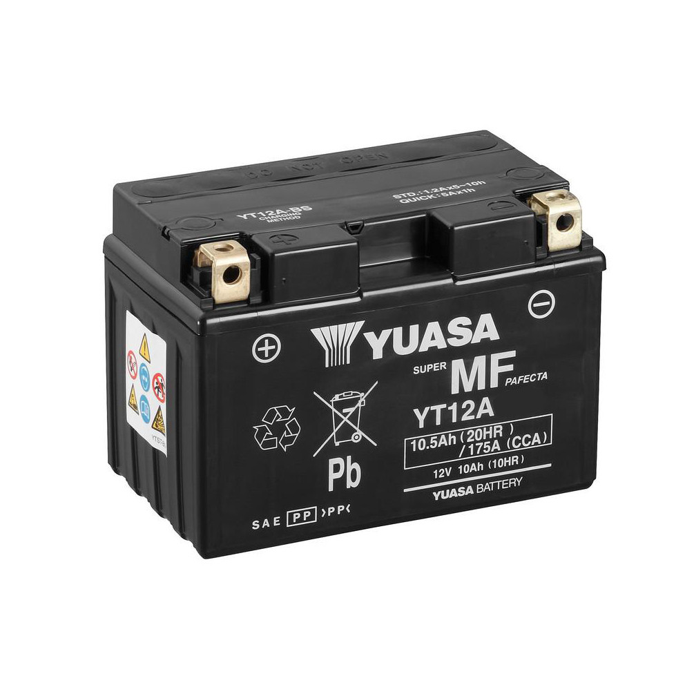 [BYYT12A] Batería Yuasa YT12A-WC Sin Mantenimiento Wet Charge