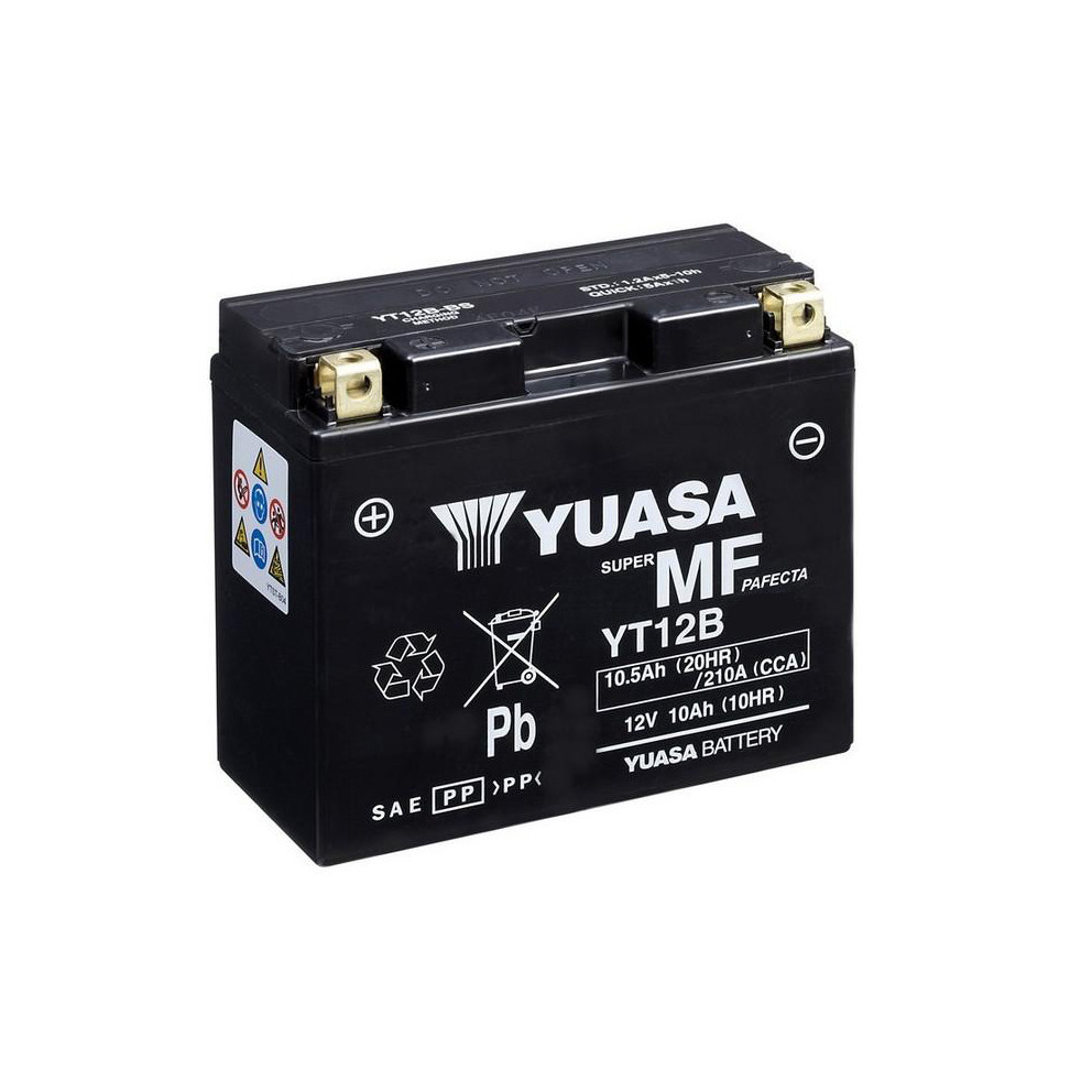 Batería Yuasa YT12B-WC Sin Mantenimiento Wet Charge