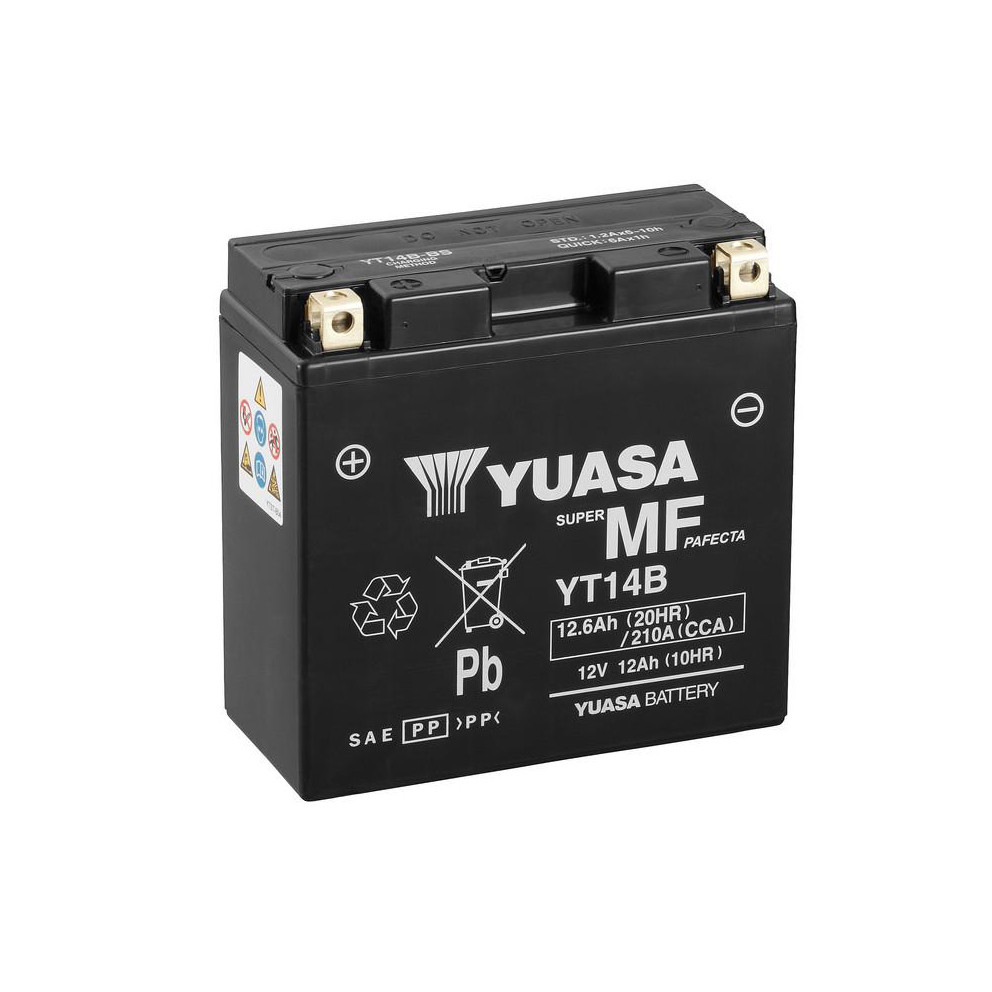 [BYYT14B] Batería Yuasa YT14B-WC Sin Mantenimiento Wet Charge