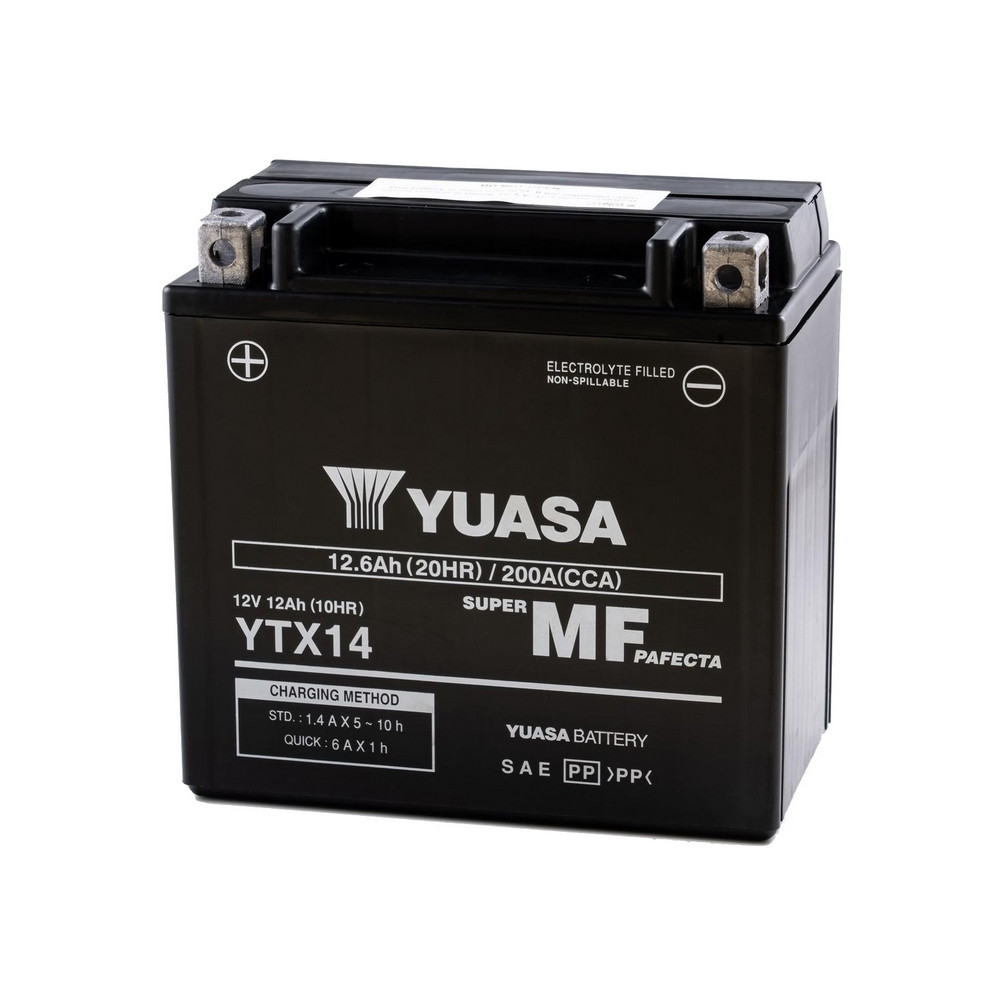 [BYYTX14] Yuasa Batería Yuasa Tipo Sin Mantenimiento Wet Charge Ytx14 Wc (4)