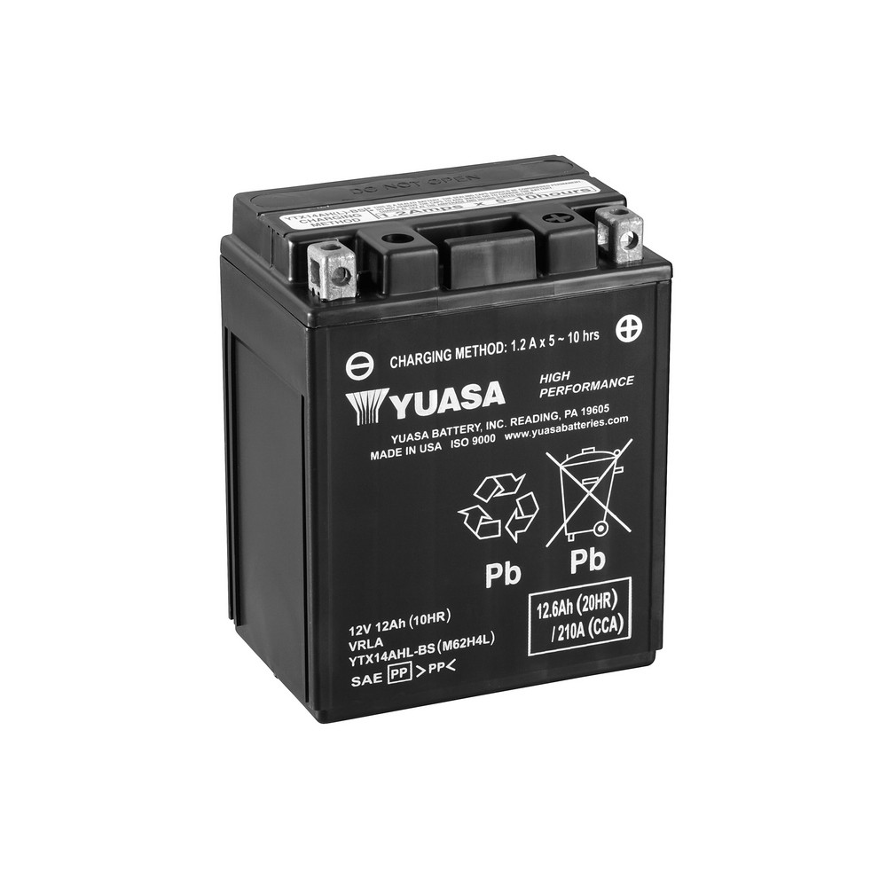 Batería Yuasa YTX14AHL-BS CP Alto Rendimiento Sin Mantenimiento