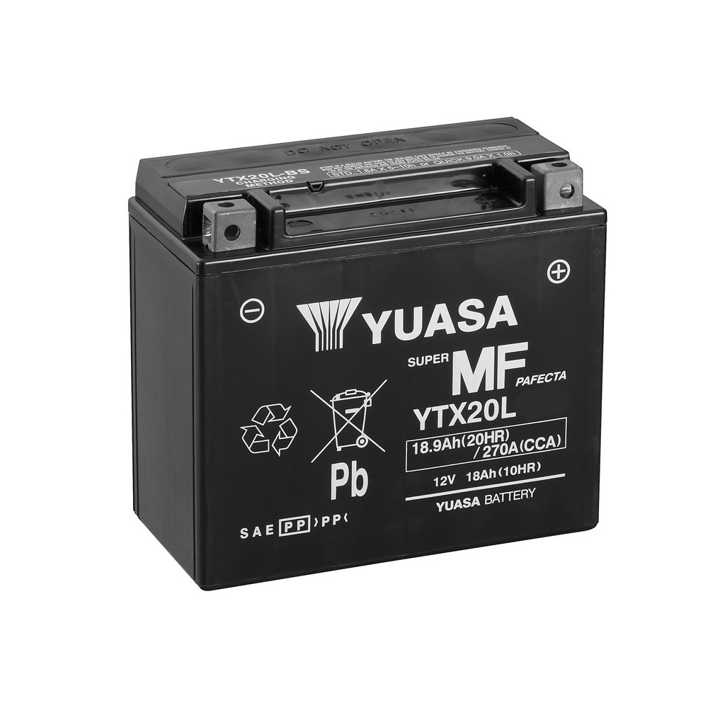 [BYYTX20L] Batería Yuasa YTX20L-WC Sin Mantenimiento Wet Charge