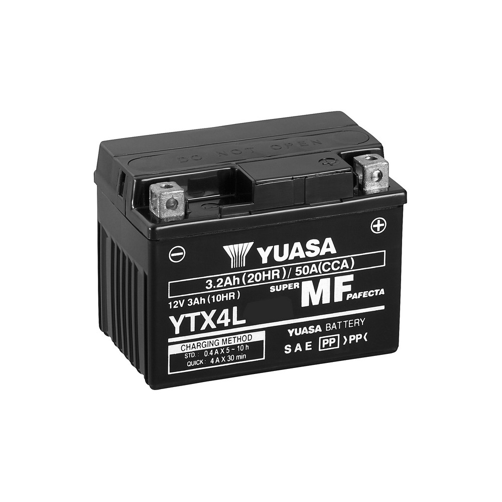 Batería Yuasa YTX4L-WC Sin Mantenimiento Wet Charge