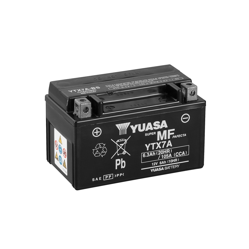 [BYYTX7A] Yuasa Batería Yuasa Tipo Sin Mantenimiento Wet Charge Ytx7A Wc (6)