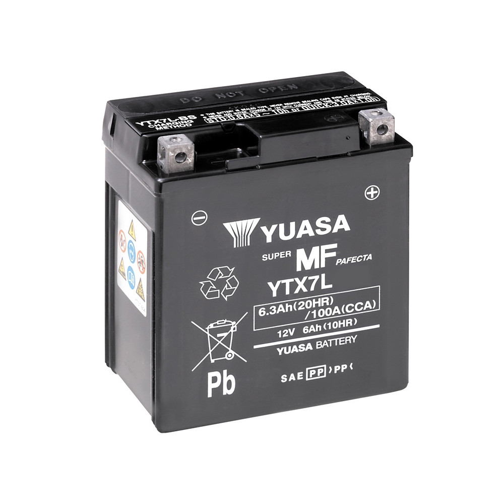 Yuasa Batería Yuasa Tipo Sin Mantenimiento Wet Charge Ytx7L Wc (5)