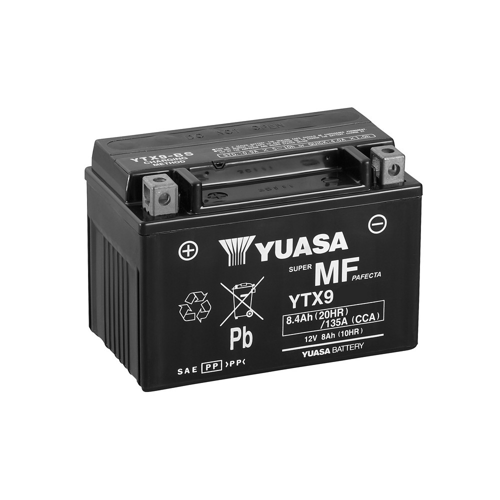 Yuasa Batería Yuasa Tipo Sin Mantenimiento Wet Charge Ytx9 Wc (6)