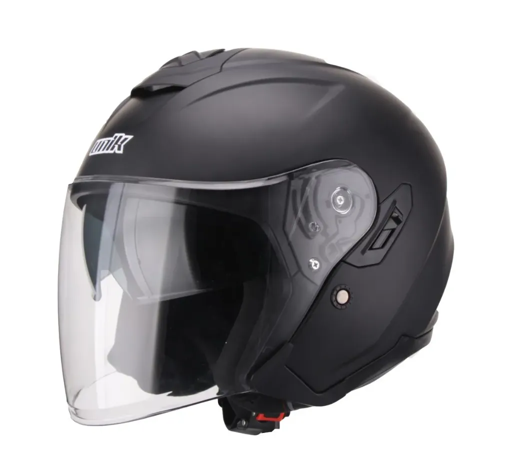 Casco Jet Tricomposite Unik Saturn Dv negro mate (XS)