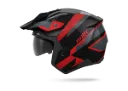 Casco Trial Unik Link DV Blueza negro mate/ rojo