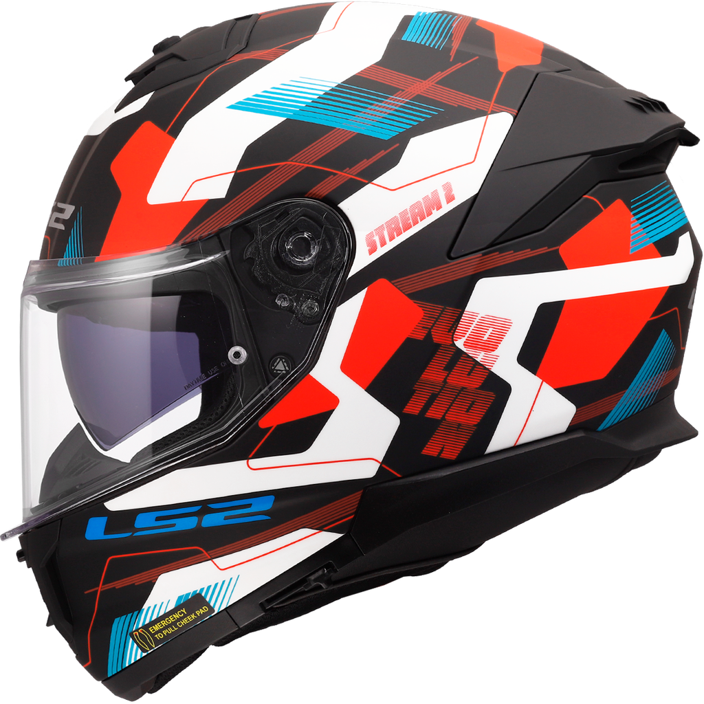 [1680838013XL] LS2 FF808 STREAM II MIKA RED-06 Blanco Azul (3XL)