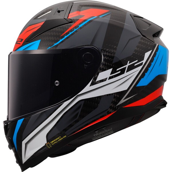 LS2 FF811 VECTOR II C SAVAGE RED-06 Blanco Azul