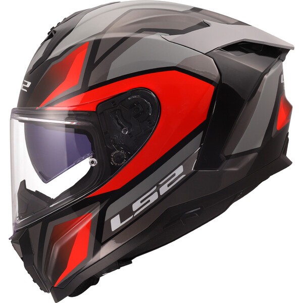 LS2 FF817 CHALLENGER II VIPER Gris Rojo