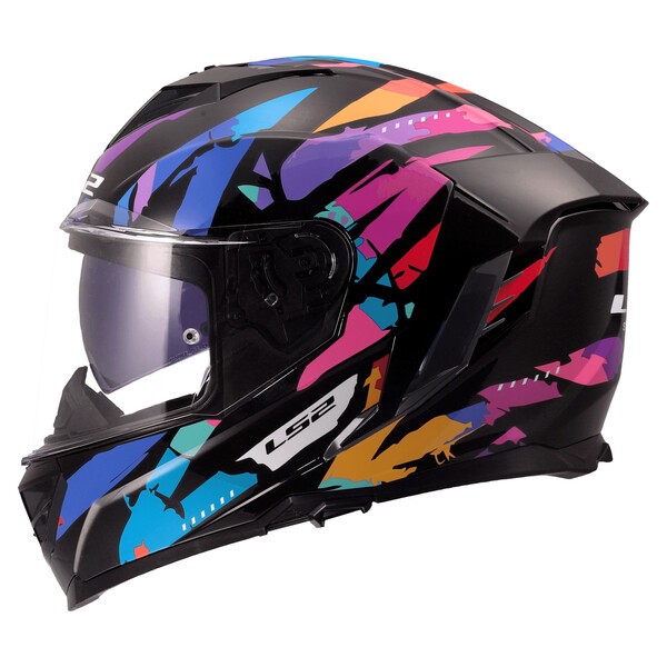 LS2 FF818 STORM III KAOS Negro Morado