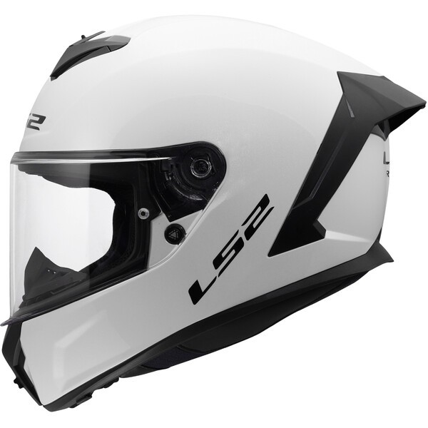 Casco Moto Integral LS2 FF820 Rapid III Sólido Brillo Blanco