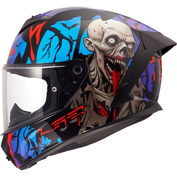 [1682007263XL] LS2 FF820 RAPID III ZOMBIE II Negro Rojo (3XL)