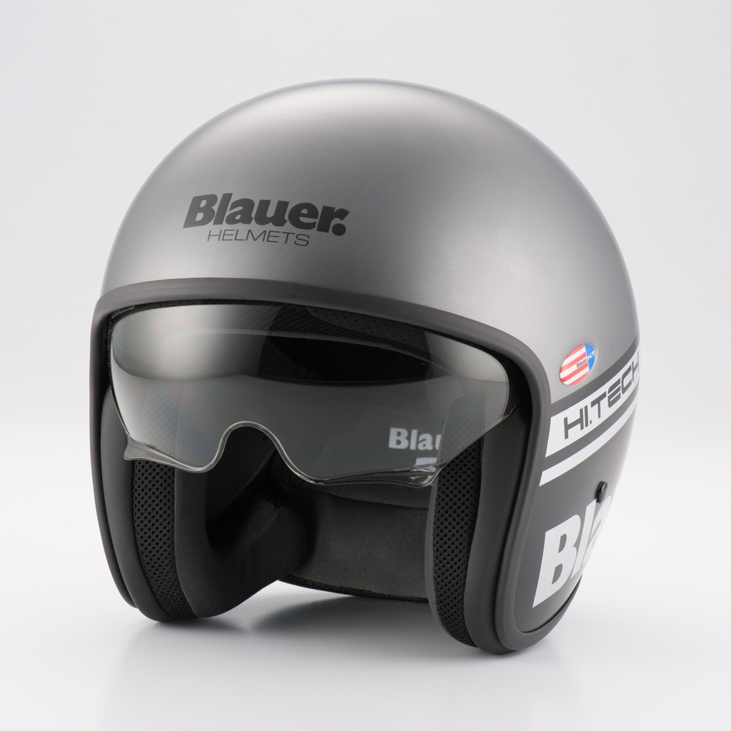 [CBP110606901] Casco Jet Blauer Pilot 06 H.t. Gris Mate Negro Mate (XS)